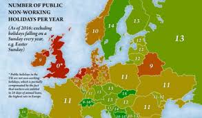 Ad esempio tutti lavoratori potranno godere delle ferie residue del 2016, entro il 30 giugno 2018 e così via. Mappe Chi Ha Piu Giorni Festivi In Europa