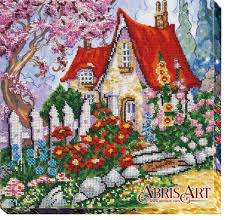 La casetta della nonna. Kit ricamo a perline