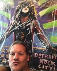 Thanks to my bro, Paul Stanley for painting this amazing self-portrait!!  Paul is a talented artist in ALL definitions of the term! Can't wait to  find the perfect place to hang it.... #