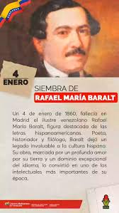#Bolívar || Rafael María Baralt (1810-1860) fue un destacado escritor,  poeta, historiador y crítico literario venezolano. Nacido en Maracaibo,  Baralt es conocido por su contribución a la literatura y ...