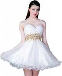 Cute Short Gold And White Prom Dresses Prom Dresses Short White Prom Dress Short White Dresses Graduation