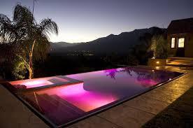Ojai Valley Hilltop Compound By Braden Sterling Of Sterling Huddleson Architecture Ojai California Led Pool Lighting Amazing Swimming Pools Pool Light