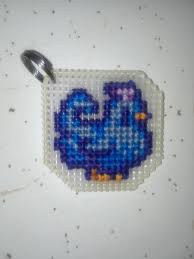 Originally i was asked to create a cross stitch of this design as commission, but i have been asked by a few of you for the pattern so that you can give it a go yourselves. First Cross Stitch Project Shane S Blue Chicken Keychain Tag Stardewvalley