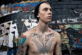 Mgk tattoo quote love lyrics #life. Machine Gun Kelly Likes A Stiff Finger Up His Butt