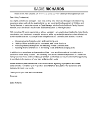 Professional Case Manager Cover Letter Examples Livecareer