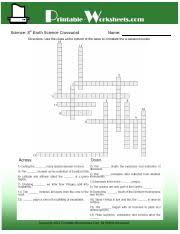 Whether the skill level is as a beginner or something more advanced, they're an ideal way to pass the time when you have nothing else to do like waiting in an airport, sitting in your car or as a means to. 8th Grade Science Matter Crossword Pdf Science 8th Matter Crossword Name Directions Use The Clues At The Bottom Of The Page To Complete The Crossword Course Hero