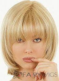 Delicate Short Straight Blonde 12 Inch Virgin Brazilian Hair Wigs Wig Hairstyles Brazilian Hair Wigs Short Hairstyles For Thick Hair