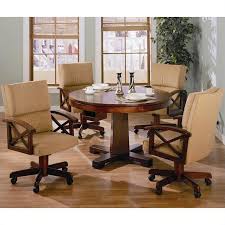 Create the perfect upholstered dining chair for your space with your choice of fabric and detail! Coaster Marietta Upholstered Game Arm Chair In Tan And Rustic Tobacco 100172
