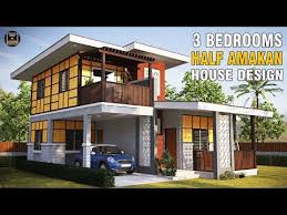 Amakan House Design 3 Bedroom 2 Storey House Youtube In 2020 2 Storey House Design House Construction Plan House Styles