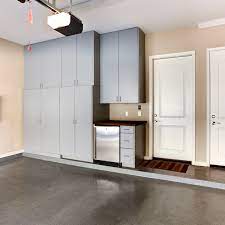 If you choose a garage storage system, you'll get drawers, shelves, doors, and a workbench. Before You Buy Garage Cabinets