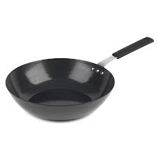 Carbon Steel Induction Wok Cooking Pan Stir Frying Pot Non Stick 28cm Black New Unbranded Cooking Pan Wok Wok Cooking