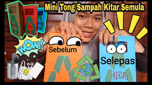 Untuk semua pensel patah dan dawai kokot yang telah digunakan, sentiasa ada tong sampah. Tutorial 2 Abm Mini Tong Sampah Kitar Semula Pakk Youtube