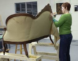 The Reupholstery Of Beth S Antique Settee Modhomeec Furniture Reupholstery Reupholster Furniture Antique Settee
