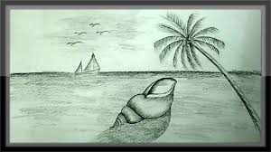 Find the perfect florida beach background stock illustrations from getty images. Cool Pencil Drawing Natural Beach Landscape Background Scenery Youtube