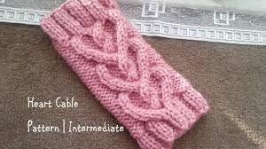 This season can be warm and charming with this knitted hat. Heart Cable Pattern Intermediate Youtube