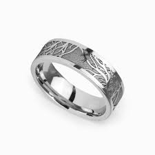 Enclave - Tree Branch Pattern Mens Band in Cobalt (7mm)