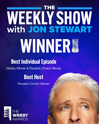 The Weekly Show just won three Webby Awards. Thanks to the listeners who  voted! 🏆 @thewebbyawards