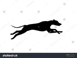Running Dog Silhouette In Black Color Vectorsilhouette Dog Running Vector Dog Silhouette Color Vector Dog Runs