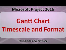 ms project tutorials 06 gantt chart timescale and format