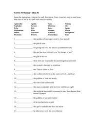 For webquest or practice, print a copy of this quiz at the ancient greece webquest print page. This Is A 2 Page 20 Question Quiz About Greek Mythology For Use With Or Without Bulfinch S Mythology Text Referring Greek Myths Mythology Writing Instruction