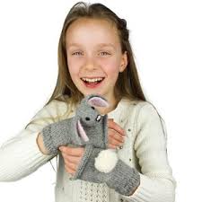 Patrón de manoplas, pdf Manoplas de conejito de punto. 3 tallas para niños  de 2 a 8 años. descarga instantánea