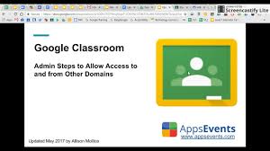 Admin Settings To Open Classroom To Outside Your Domain Youtube
