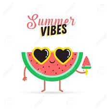 Select from premium cute summer icons of the highest quality. Sweet Summer Cute Watermelon With Ice Cream Vector Illustrations Royalty Free Cliparts Vectors And Stock Illustration Image 102080670