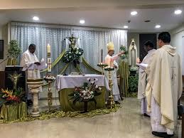 Piotr led the congregation through devotions to the divine mercy and mass to prepare the community for the dedication and blessing of cdm; Amid Mco Catholics Cap Off Holy Week With Live Stream Of Easter Vigil Celebrated By Kl Archbishop Nestia