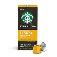 starbucks nespresso blonde espresso roast capsules 10ct 2 01oz in 2021 starbucks roast light roast coffee