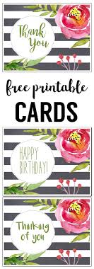 Sending greeting cards is still acceptable and a great way to. Free Printable Greeting Cards Thank You Thinking Of You Birthday Paper Trail Design