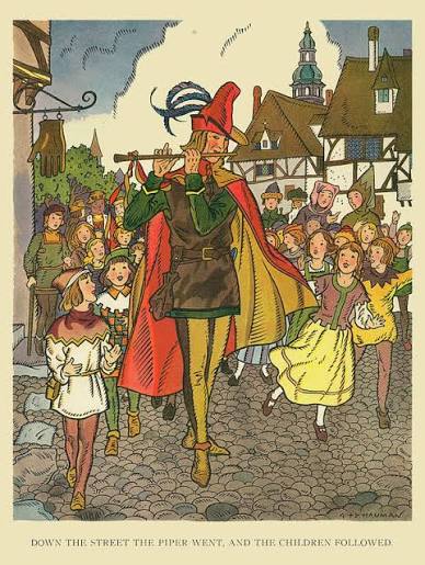 Pied Piper of Hamelin Art Print