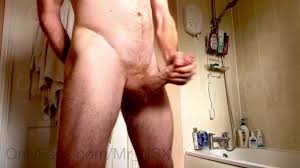 Using hand lotion to masturbate my big fat cock and finger my ass until I  cum hard. Hung, horny cum