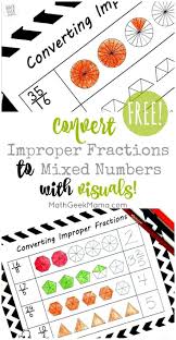 Help Kids Make Sense Of Improper Fractions Free Coloring Pages In 2020 Improper Fractions Fractions Worksheets Teaching Fractions