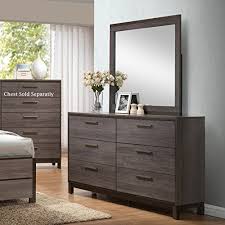 Ioana Antique Grey Finish Wood Dresser And Mirror Furnitu Https Www Amazon Com Dp B01ck8kvt4 Ref Cm Sw R Pi Dp X 5 Furniture Wood Bedroom Bedroom Dressers