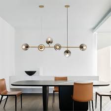 You want it to make a decorative statement, provide enough light for the table and avoid unwanted glare. Nordic Glass Molecular Pendant Lights Restaurant Living Room Dining Room Led Pendant Lamp Home Deco Light Fixtures Hanging Lamp Buy At The Price Of 106 26 In Aliexpress Com Imall Com