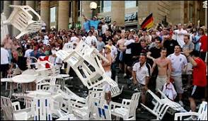 Around 16,500 fans were allowed to attend games at the allianz arena. England Fans Clash With Germans