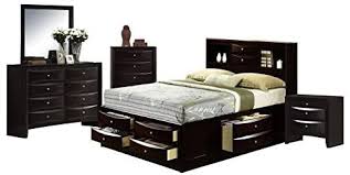 Amazon Com Abbey Avenue 5 Piece Marly Storage Bedroom Set Queen Dark Mahogany Kitchen Dining In 2020 Picket House Furnishings Bedroom Set Bedroom Storage