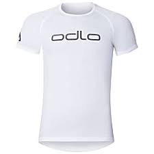 Buy Odlo M Shirt S S Crew Neck Logo Line White Online Now
