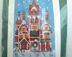 Vintage Bernat Felt Craft Advent Calendar Kit Victorian Christmas Advent Calendar Calendar Felt Advent Calendar Advent Calendar Kit Christmas Advent Calendar
