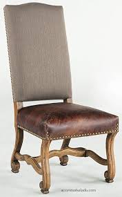 Gatlin Long Rustic Dining Table Dining Chairs Leather Seat Dining Room Chairs Upholstered Dining Chairs