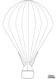 Tons of free coloring pages for adults and kids. Hot Air Balloons Rainbow Printables