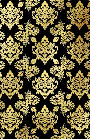 Black And Gold Baroque Wallpaper Gold Foil Black And Gold Damask Pattern Art Print By Mercedes Society6 Gold Damask Wallpaper Damask Pattern Pattern Art