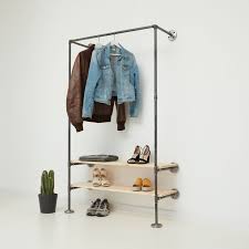 Regal Industrial Design Stabiles Regalsystem Auf Mass Online Bestellen 2019 Garderoben Regal Wandgard Industrial Design Diy Open Wardrobe Coat Rack Wall