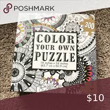 Color your own jigsaw puzzle 300 pieces leaves cardinal new & sealed 18 x 24 $16.38. Color Your Own Puzzle Nwt In 2020 Color Puzzle Things To Sell