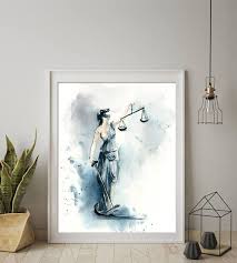 I Love This One For You Mk Lady Justice Art Print Watercolor Print Watercolor Painting Art Prints Painting Art