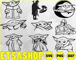 Free Free 336 Clip Art Baby Yoda Outline Svg SVG PNG EPS DXF File