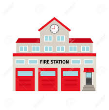 Firefighter in protective uniform with helmet on head checking on hoses before intervention while standing in fire station. Fire Station Flat Colorful Building Icon Isolated On White Background Royalty Free Cliparts Vectors And Stock Illustration Image 80538446