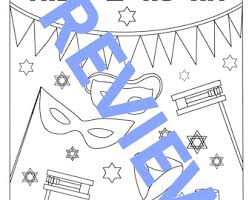 The finished products will make for fun and festive diy easter decor. Purim Coloring Pages Etsy