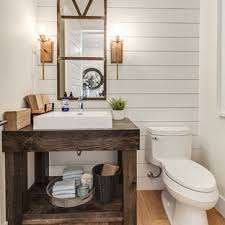 One great aspect of small bathrooms is the fact that a smaller room requires fewer furnishings. 75 Beautiful Farmhouse Powder Room Pictures Ideas July 2021 Houzz