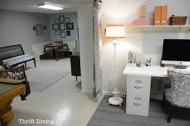 These tips will get you out of the house and for little or no money. Before After My Pretty Basement Office Makeover